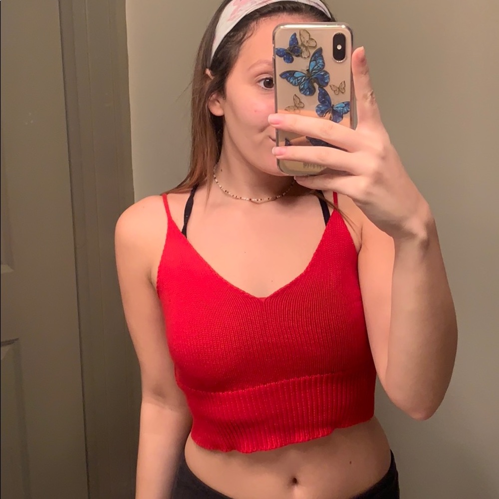 knit crop top